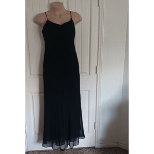 Vintage Dollar Black Sleeveless Maxi Dress 2X Large Polyester Viscose